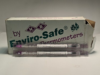 #ad 20 HB ENVIRO SAFE® LIQUID IN GLASS POCKET THERMOMETER SCIENCE EDUCATION CLASS $39.99