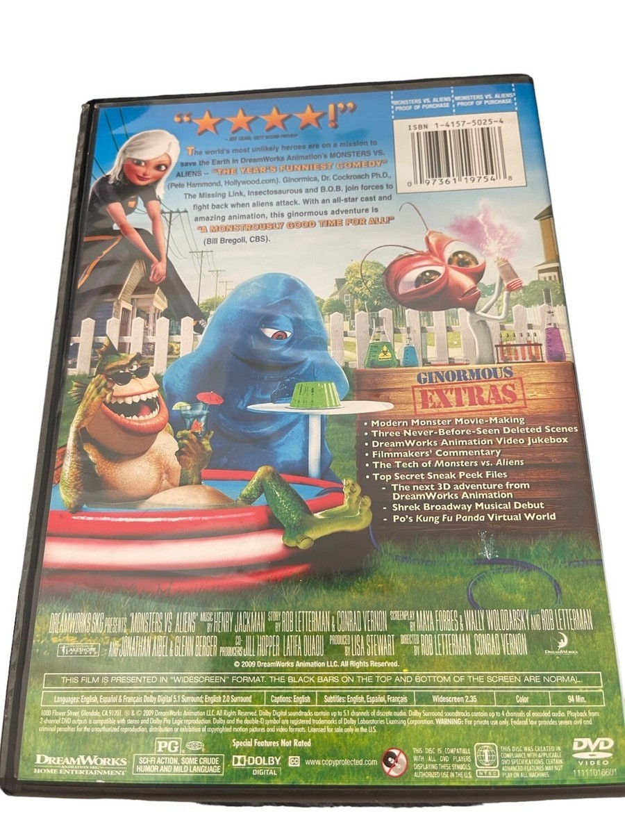 Monsters vs. Aliens (DVD, 2009) 97361197562| eBay