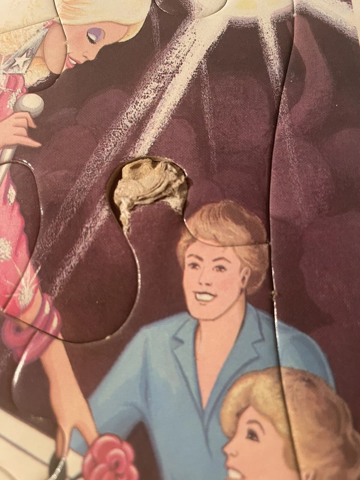 LOTE DE COLECCIÓN 1987 Barbie & The Rockers Marco Dorado-Bandeja Rompecabezas Años 80 Glam Retro Foto 4 de 4