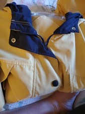 Mulberry Street Womens 2xl Yellow Nylon Hooded Lightweight Windbreaker Jacket