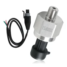 1000PSI 1/8" NPT 5V Pressure Sensor Sender w/Connector pigtail for Fuel Gas Wate