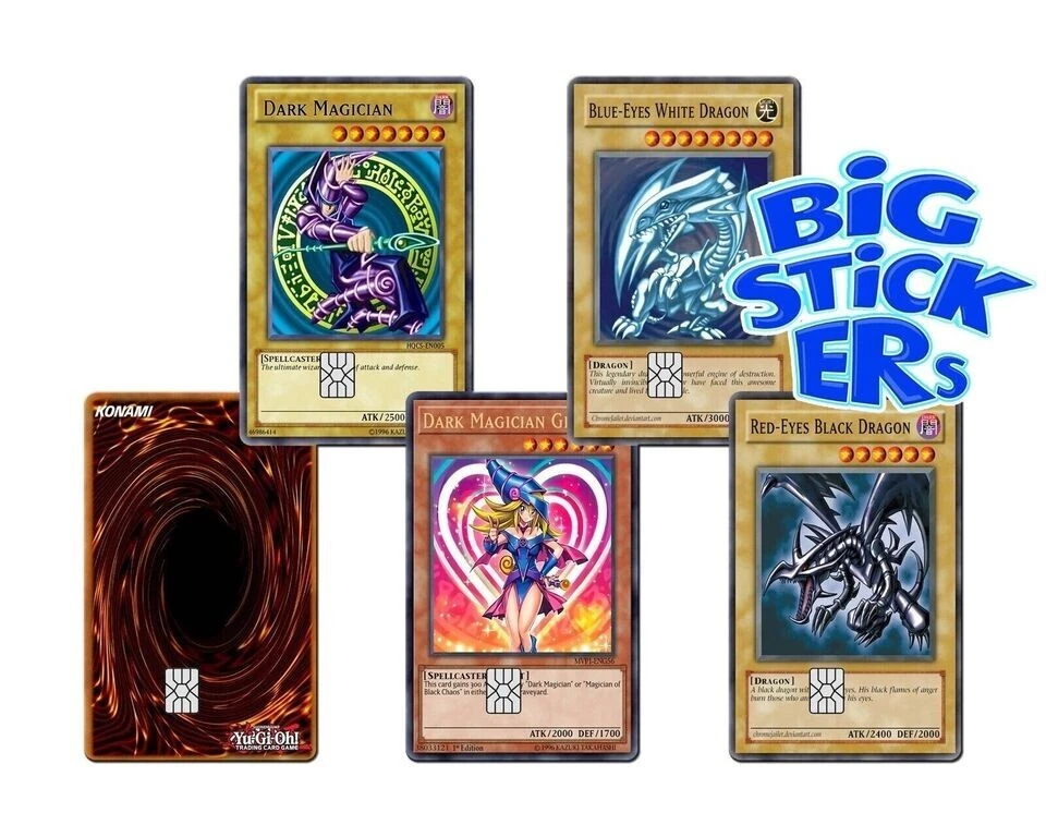 Credit Card SMART Sticker Skin Yugiooh (Blue Eyes White Dragon, Dark Magician) - Image 4 of 4