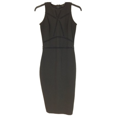 river island black bodycon dress