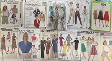 SEWING PATTERN BUNDLE #8 - MISC STYLES, SIZE 12 (11 PATTERNS)