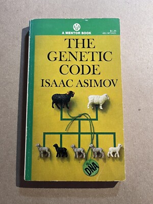 THE GENETIC CODE  by Isaac Asimov vintage 1962 Mentor paperback SCIENCE