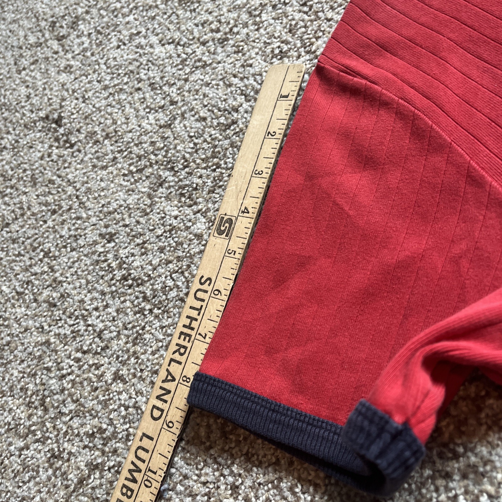 Polo Jeans Co. Ralph Lauren Red With Blue Teim T-Shirt Size Large - View 10