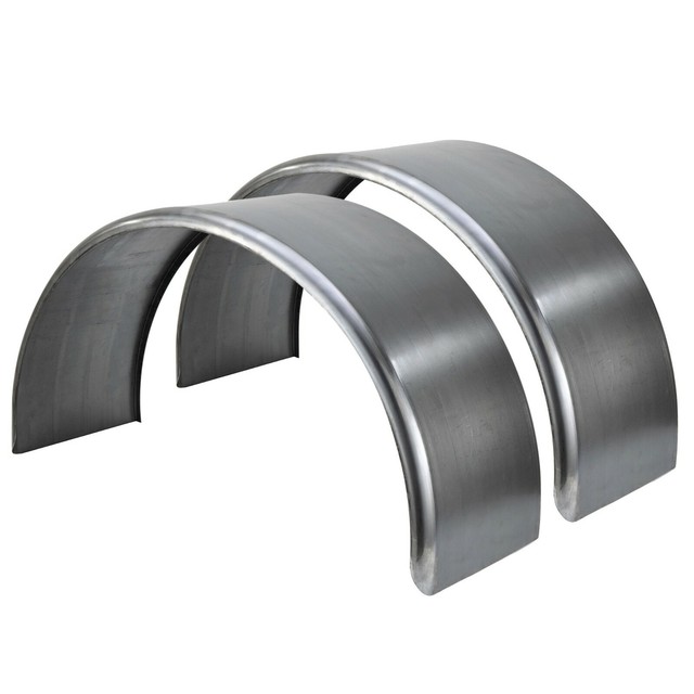 14 Gauge Steel Rounded Single Axle Travel Trailer Fender Well 36" x 13