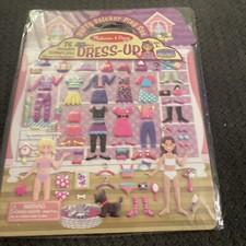 New Melissa  Doug Puffy Sticker Play Set Dress-Up J44