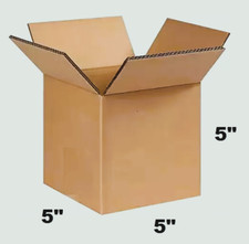 Brown of 5x5x5 Cardboard Paper Box Mailing Packing Shipping Box Corrugated Carto