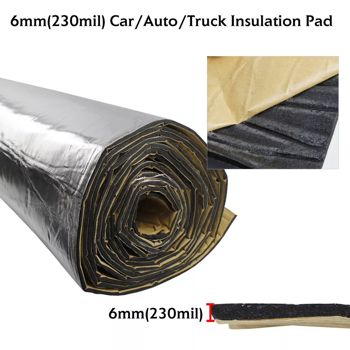 Cheap Sound Insulation Mat Self-adhesive Sound Absorption Silver