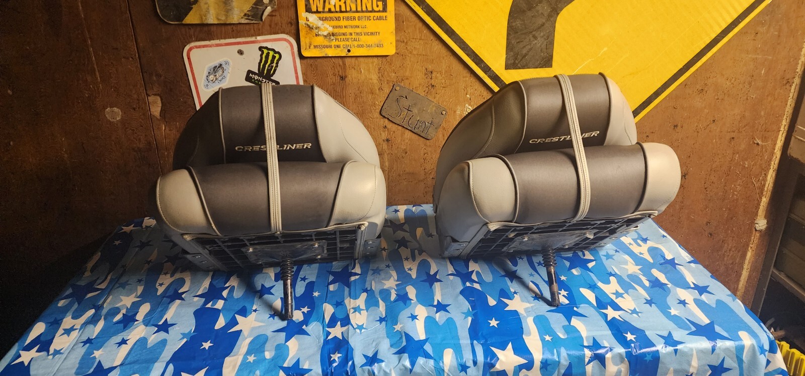 2 Crestliner Bass Boat Seats eBay
