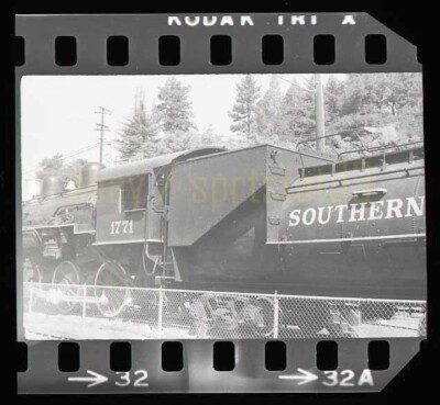 SP Southern Pacific Engine #1771 @ Placerville CA - Vintage