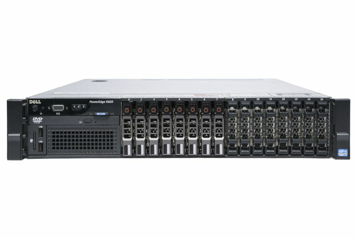 DELL PowerEdge R820 レア Dell PowerEdge R820 4x Ten-Core E5-4650v2 128GB RAM 8x 300GB HDD