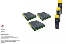 3x MANN FILTER Innenraumfilter MANNOL Klimareiniger für Fiat Bravo II 1.4 T-Jet
