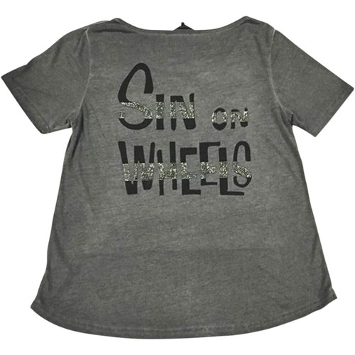 Lethal Threat Women's Sinwheels T-Shirt (Gray) L - Picture 2 of 2