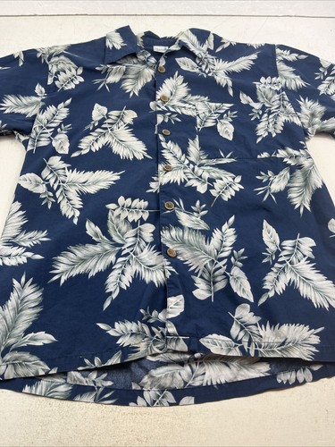 OP Ocean Pacific Sport Hawaiian Shirt Men’s Med. 100% Cotton Floral Button Up - Picture 2 of 7