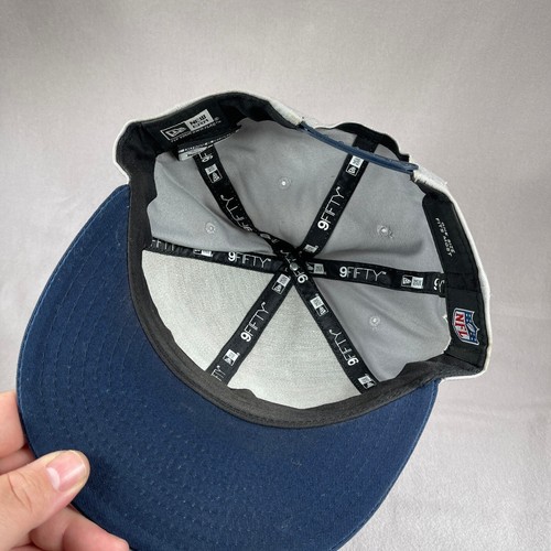 Seattle Seahawks Hat Men One Size Gray Snapback Cap NFL Script Spellout Big Logo - Bild 7 von 11