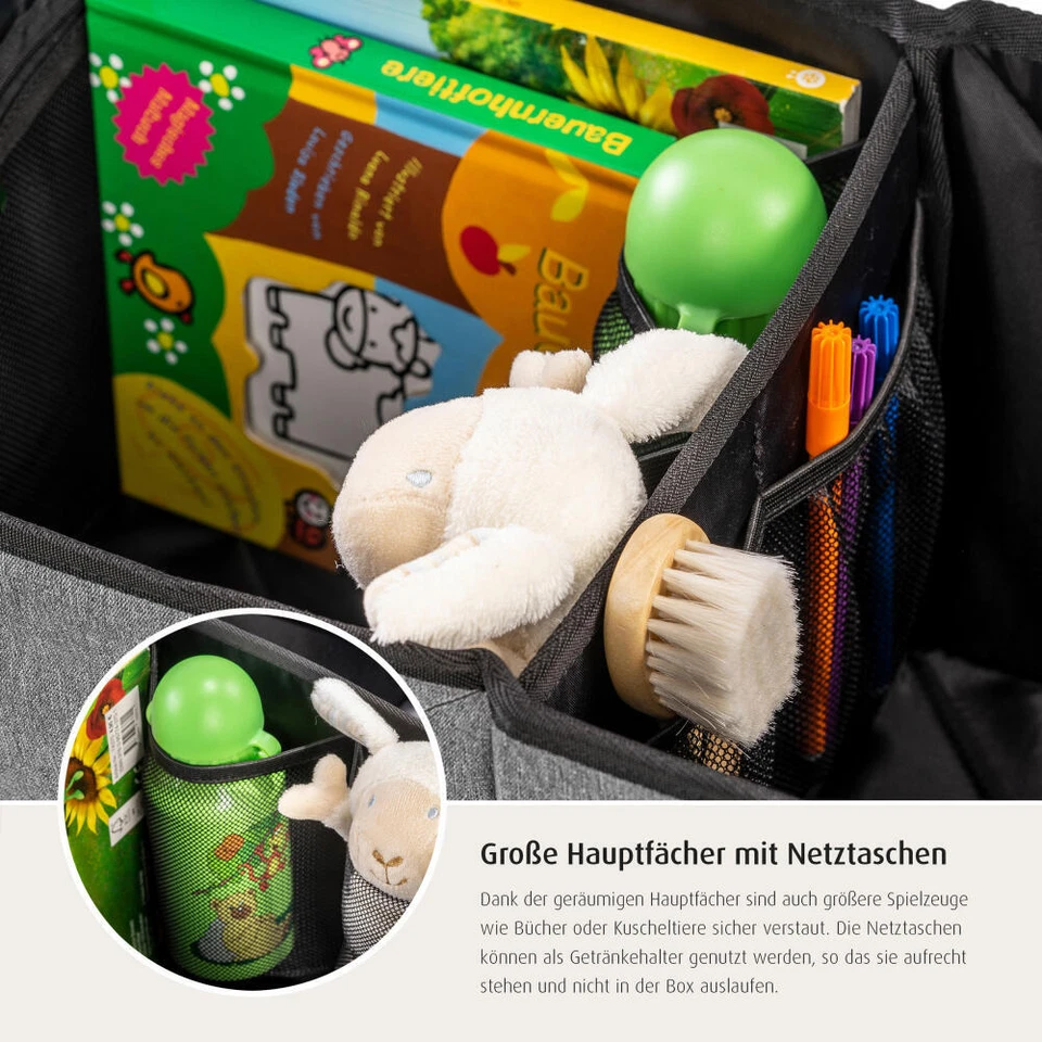 REER TravelKid Box Car Organizer Box Rear Seat Utensil Bag Car Organizer - Image 4 of 4