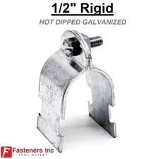1/2" Hot Dipped Galvanized Rigid Pipe Clamps for Unistrut Channel Strut Straps