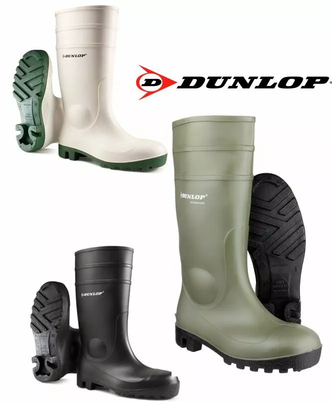 Dunlop Safety Wellies S3 Waterproof work Steel Toe cap Site