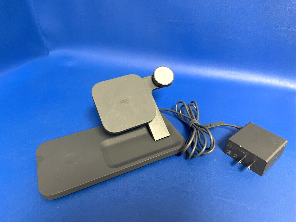 Logitech Powered 3-In-1 Wireless Charging Dock for Apple MN F00007 