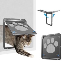 Cat Screen Door with Magnetic Closure Doggy Screen Door for Sliding Screen Do...