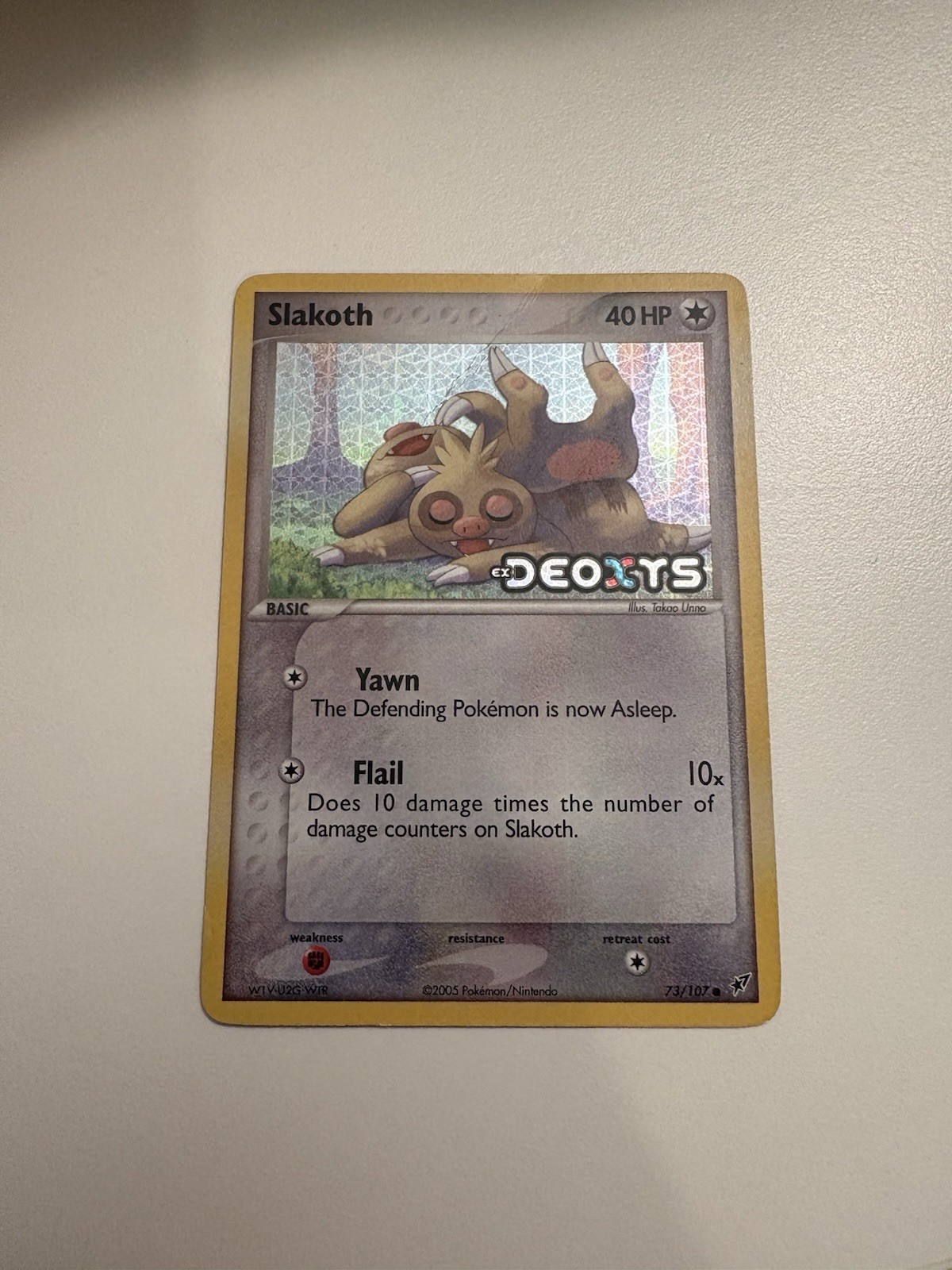 Slakoth - ex Deoxys 73/107 2005 NM Pokemon