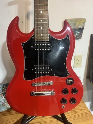 Epiphone SG Red Made in Korea 1996 With Case