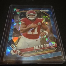 2025 Panini Prizm Blue Ice Jalen Royals Chiefs #341 Rookie Serial Numbered /99