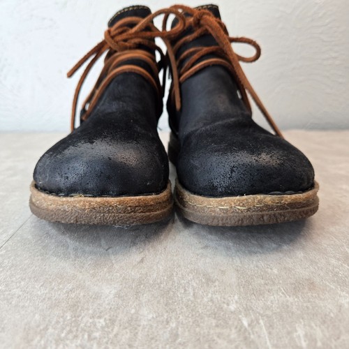 Born Chukka Boots Nubuck leather Blue Distressed Comfort Desert Ankle Booties 8 - Picture 3 of 13