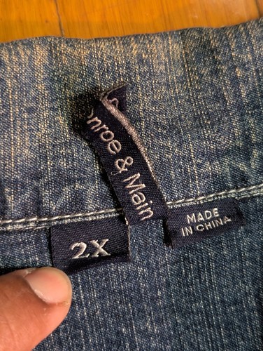 Bestickte Hose & Jacke Denim Monroe & Main Damengröße 20 W Hose 2X Hemd - Bild 7 von 14