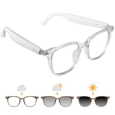 Smart Glasses for Women Men, Bluetooth Glasses with Photochromic Lenses, Touc...