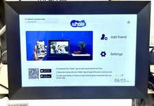 Whale Uhale Digital Photo Frame 10.1 Inch WiFi Video Touch Screen Black NEW