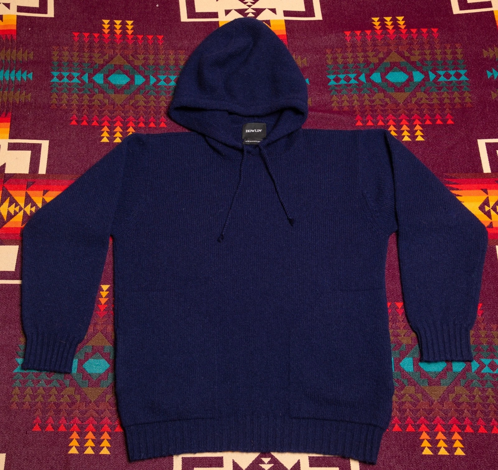 Howlin Shaggy Bear Hoody Deep Blue Wool Sweater Hoodie Made Scotland Medium
Opens in a new window or