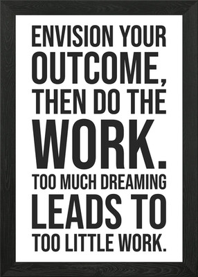 Envision Your Outcome Gerahmtes Wandbild Poster Leinwanddruck Bild