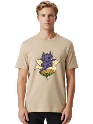 Purple-Dragon-1 Mens Graphic Tee, 100% Cotton, Casual Summer Wear