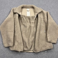 Giacca premaman H&M MAMA XXL marrone chiaro prima/dopo babywearing inserto pile sherpa