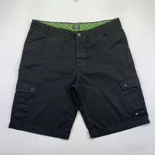 DC Shoes Mens Cargo Shorts Size 38 Black Skateboarding Baggy Y2k Polka Dots