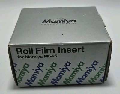 Mamiya Roll Film Insert 120 For M645 Camera With Original Box #657300 E774