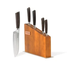6 Pcs Kitchen Knife Sets, Powder Steel Forged Stainless Steel Knife Set with ...