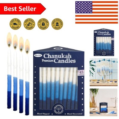 Hanukkah candles white