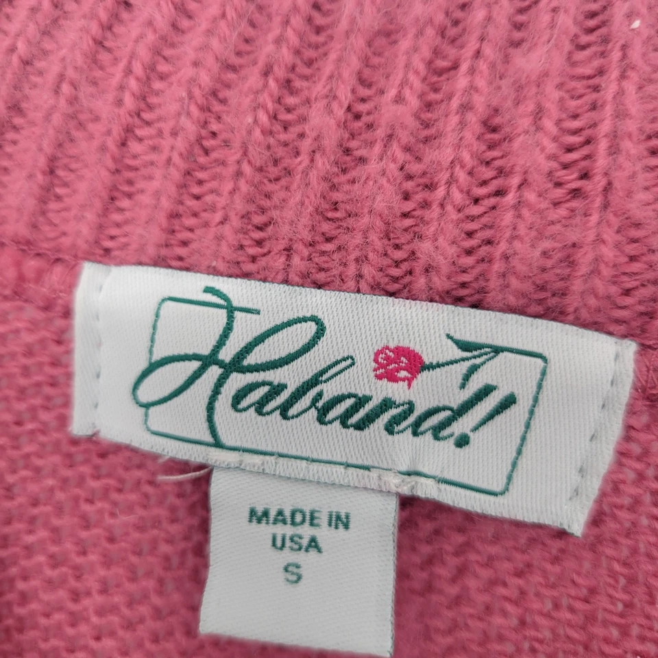 Suéter tejido Haband para mujer talla S color rosa rubor oscuro cuello redondo Foto 2 de 3