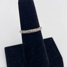 Vintage Sterling Silver Ring Band With Granulated Dots SU 925 Size 5.5