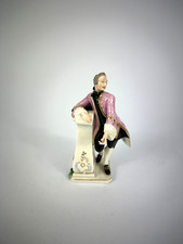 Nymphenburg Porzellanfigur Kavalier am Postament Figur F. A. Bustelli Porzellan
