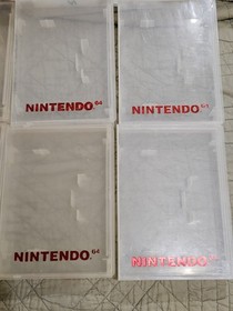 N64 Nintendo 64 Authentic Clear Clamshell Cases (X6) + 13 Snes Box InsertS