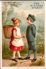 Antique Victorian Trade Card  - Niagara Starch 