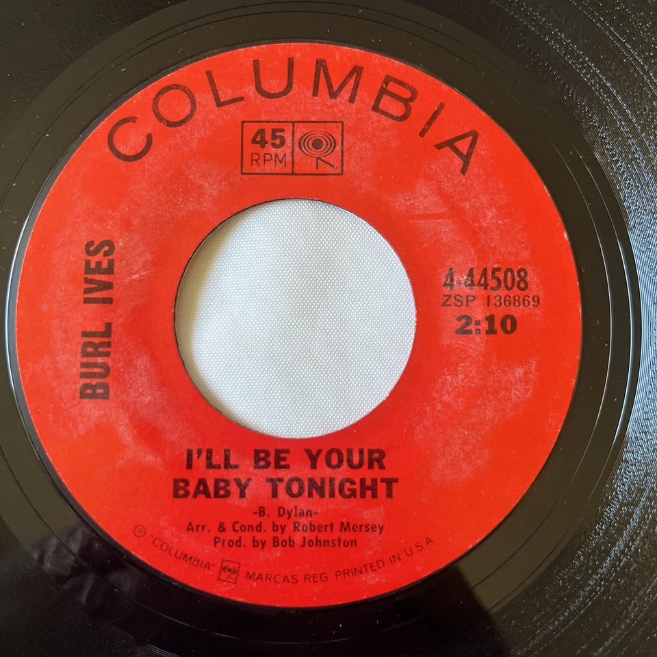 Pop Vocal - BURL IVES Classic Vinyl Lot - 4 Singles  on Decca w/ Sleeves 1960's - Image 3 of 4