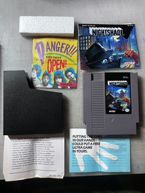 Nightshade (NES, 1991), CIB w/ Manual And Inserts Nintendo Complete In Box