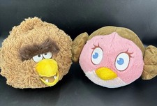 Angry Birds Star Wars Chewbacca Princess Leia Stuffed Plush
