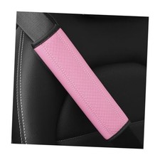 Car Seat Belt Pads, 2 Pack Fiber Leather Seatbelt Shoulder Strap Style2-Pink